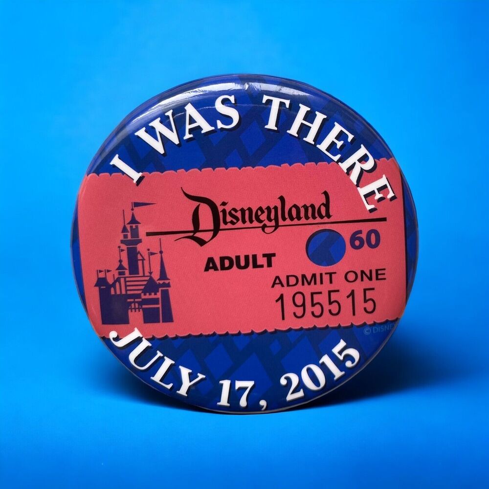 Disney 2015 I Was There Diamond 60th Anniversary 60th Disneyland Pin Button